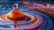 Focus on the swirling motion of a spinning top as it whirls across a polished surface, leaving behind a trail of blurred colors that blend seamlessly into one another.