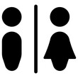 toilet icon, simple vector design