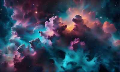 Wall Mural - visualization of space