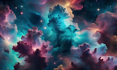 Wall Mural - visualization of space