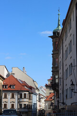 Wall Mural - Architecture of Old town of Bratislava, Slovakia. Beautiful city on spring day. Travelling Europe concept. 