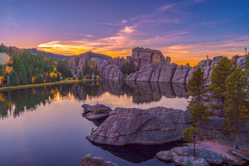 Canvas Print - Custer State Park Sunset