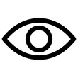 eyes icon, simple vector design