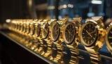 Fototapeta Przestrzenne - Luxury watch boutique showcasing exquisite timepieces.