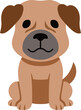 Cartoon character dog for design.