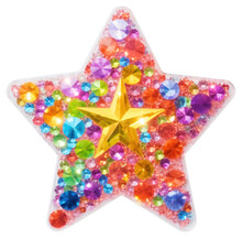PNG  Rainbow Star Glitter Shape White Background.