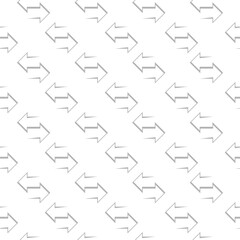 Wall Mural - Transfer arrows icon seamless pattern isolated on white background