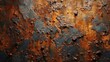 Extreme rust decay on metal surface