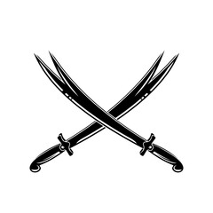 Wall Mural - arabic sword illustration. middle eastern army weapons Islamic sword symbol. Islamic icon. can be used for logos, designs, websites and posters. vectors