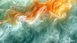 Wellen in leuchtenden Farben als Hintergrundmotiv für Webdesign im Querformat für Banner, ai generativ
