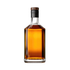 liquor bottle mockup on a transparent background