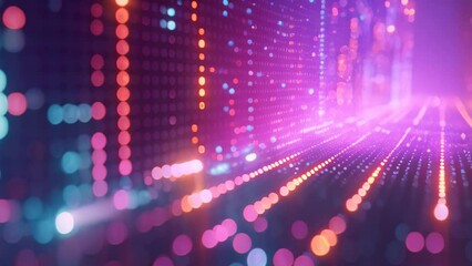 digital data flow matrix effect. matrix effect background 4k video