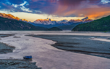 Canvas Print - Copper River Sunset