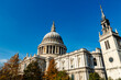 St Pauls Cathedral in London, glowing in the Autumn sun.