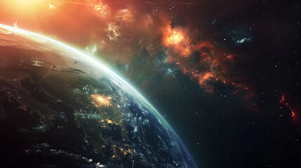Wall Mural - earth in space