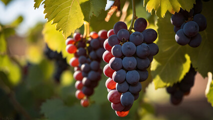 Wall Mural - grape orchard