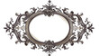 Vintage princess table mirror in royal style on white