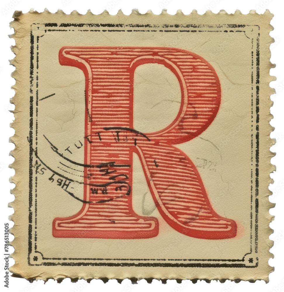 Stamp Letter R PNG Stamp with alphabet R backgrounds paper font Stock Photo | Adobe Stock