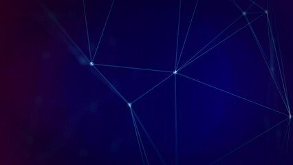 Wall Mural - global network connected animation of global business network rotating in space scientific concept d