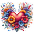 Floral Heart Design.