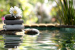 The image is called Zen Spa Tranquility: Stones, Flower, and Water
