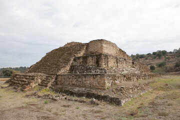 Sticker - Mexico ruins Poza Rica on a cloudy winter day