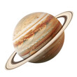 A Saturn planet  on transparent background, png	