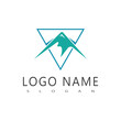 © evandri237@gmail - Mountain logo vector template symbol design