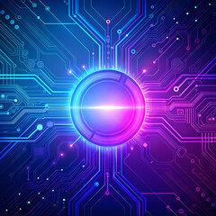 blue and purple technology background circ