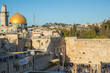 Dome of the Rock and Western Wall in Jerusalem, Israel