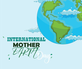  Happy international mother day 22 April post card for wish and for templates,banner and social media 