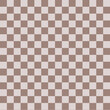 © Tanita - popular checker beige chess square abstract background. Chessboard seamless pattern