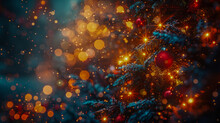 Sparkling Out-of-focus Lights With Festive Atmosphere