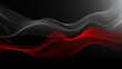 © Ralf - Abstract Waves, black white and red , beautiful background