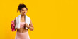 © Prostock-studio - Happy fitness woman with towel and bottle
