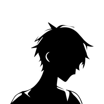 Young man anime style character vector illustration design.