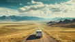 A family takes a cross-country road trip in an old RV, rediscovering the joy of shared experiences and the challenges of life on the open road. --ar 16:9 Job ID: 8a13b9ef-513d-4d4e-a19f-e373fbcde9e7