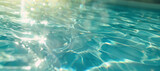 Fototapeta  - crystal clear water of a swimming pool on a summer day