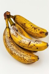 Sticker - A bunch of ripe bananas on a white surface. Suitable for food and nutrition concepts