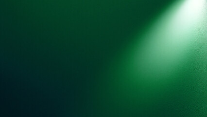 Wall Mural - Dark green light background banner with space
