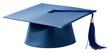 PNG  Blue graduation cap white background intelligence certificate