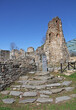 resti dell'antica basilica di San Giovanni Evangelista nel parco archeologico di Castelseprio (Varese)