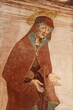 Maria presso la Croce; affresco nel presbiterio della ex chiesa di San Giovanni nel parco archeologico di Castelseprio (Varese)