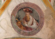 San Gerolamo dottore della Chiesa; affresco nel presbiterio della ex chiesa di San Giovanni nel parco archeologico di Castelseprio (Varese)
