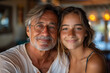 © Sage Studios - Happy White Dad and Teenager Bonding on Father's Day