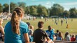 © Sasint - Spectators watching a soccer game from the bleachers