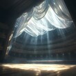 Elegant and Grand Opera House Interior with Stunning Light Effects for Stock Photography