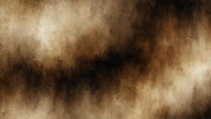 Poster - black sepia gradient watercolor on paper texture background from Generative AI