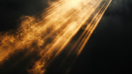 Wall Mural - Sun rays light isolated on black background for overlay design