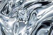 © Lucija - glossy chrome metal texture background liquid silver surface 3d rendered abstract wallpaper